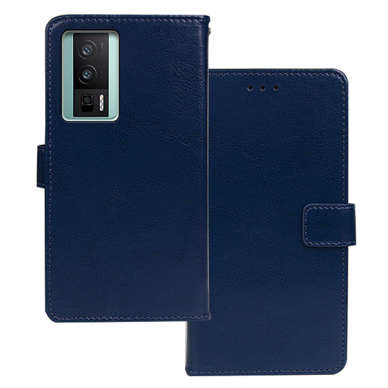 IDEWEI For Xiaomi Poco F5 Pro 5G Redmi K60 Pro 5G K60 5G Magnetic Closure Wallet Phone Case Crazy Horse Texture Stand PU Leather Flip Shell IDEWEI For Xiaomi Poco F5 Pro 5G Redmi K60 Pro 5G K60 5G Magnetic Closure Wallet Phone Case Crazy Horse Texture Stand PU Leather Flip Shell